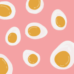 seamless background with eggs