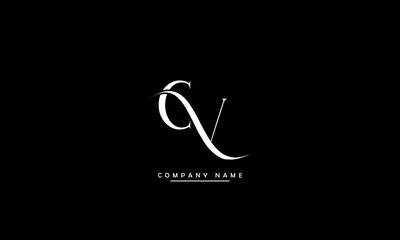 CV, VC, C, V Abstract Letters Logo Monogram