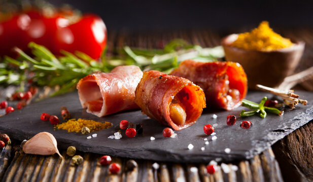 Bacon Wrapped Stuffed Peppadews