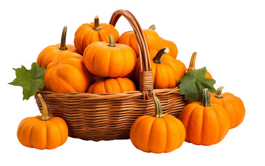 Harvest Pumpkin Collection isolated on transparent Background