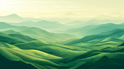 Green landscape background