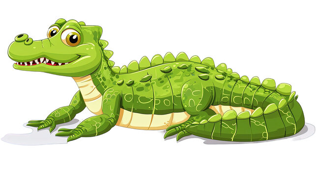 Cute Cartoon Crocodile