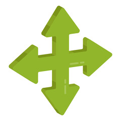 A unique design icon of roundabout 

