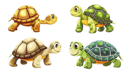 Turtles Cartoon Set