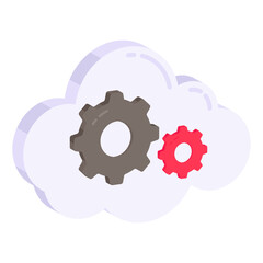 Premium download icon of cloud repair

