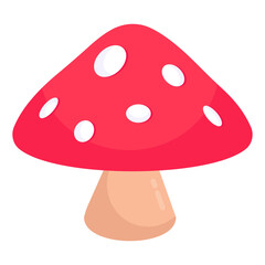 Modern design icon of mushroom


