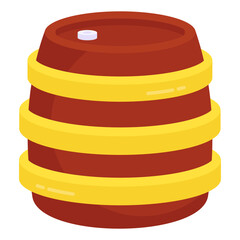 Trendy design icon of honey cask

