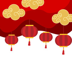 Obraz premium Chinese New Year Border