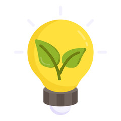 Creative design icon of eco idea

