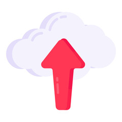 Modern design icon of cloud upload

