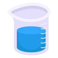 Perfect design icon of measurement beaker 

