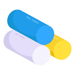A unique design icon of chalk 

