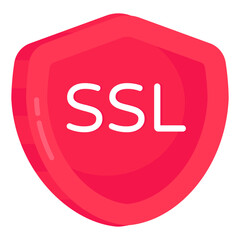 Trendy design icon of ssl, secure socket layer 

