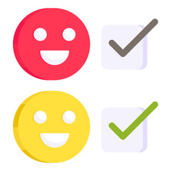 A creative design icon of emojis


