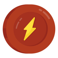 Modern design icon of bolt

