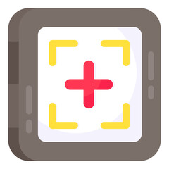 Obraz premium Editable design icon of camera focus