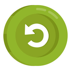 A unique design icon of reload arrow 

