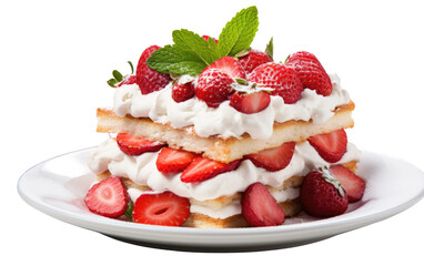 Tempting Strawberry Bliss cake On Transparent PNG