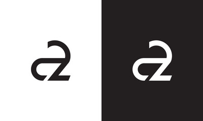 AZ logo, monogram unique logo, black and white logo, premium elegant logo, letter AZ Vector	
 - obrazy, fototapety, plakaty