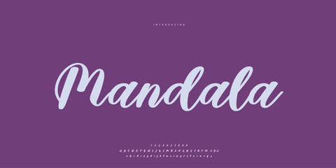 Abstract Fashion font alphabet. Minimal modern urban fonts for logo, brand etc. Typography Calligraphy typeface uppercase lowercase and number. vector illustration
