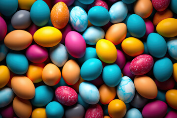 Fototapeta na wymiar Background with colorful Easter eggs.
