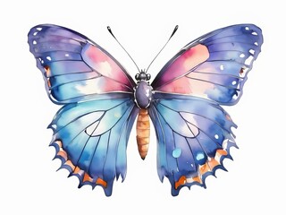 Ilustración de mariposa de acuarela - obrazy, fototapety, plakaty