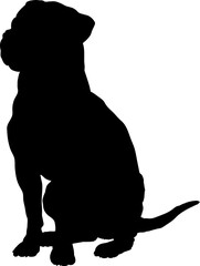 Dog Boxer sitting silhouette Breeds Bundle Dogs on the move. Dogs in different poses.
The dog jumps, the dog runs. The dog is sitting. The dog is lying down. The dog is playing
