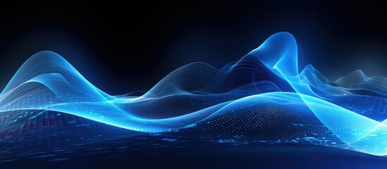 Abstract digital wave.