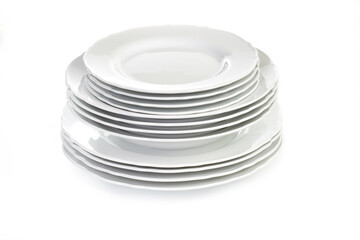 White dinner plates