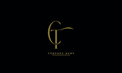 CT, TC, C, T Abstract Letters Logo Monogram