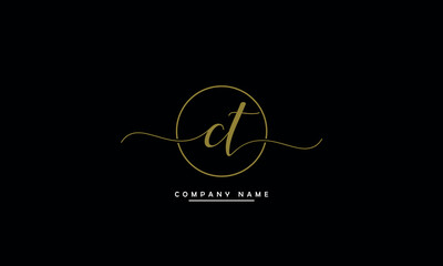 CT, TC, C, T Abstract Letters Logo Monogram