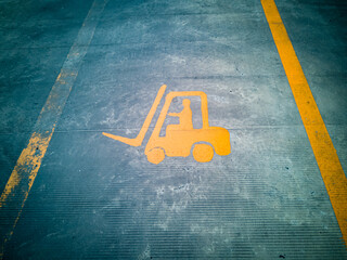 Background images, textures, roads used only for forklifts within industrial zones.