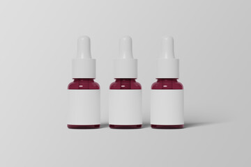 This realistic Dropper Bottle Mockup, with a white background, is perfect for advertising