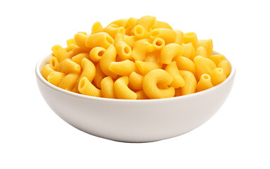 Delectable Pasta Twists: Macaroni Style isolated on transparent Background