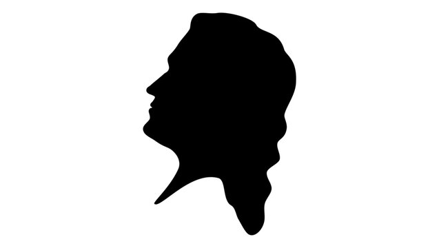 Francis Hopkinson, black isolated silhouette