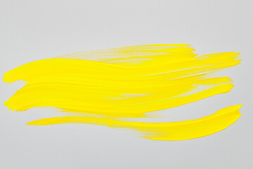 Brush stroke single color yellow