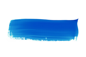 Brush stroke single color blue