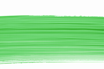 Brush stroke single color green