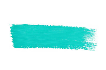 Brush stroke single color turquoise
