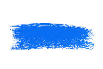 Brush stroke single color blue