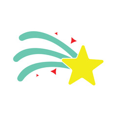 Obraz premium Abstract Colorful shooting stars design 