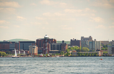 Obraz premium The Erie Skyline as Seen from the Bicentennial Tower