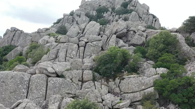 survol du centre de la Sardaigne