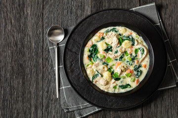 gnocchi zuppa toscana, italian creamy chicken soup