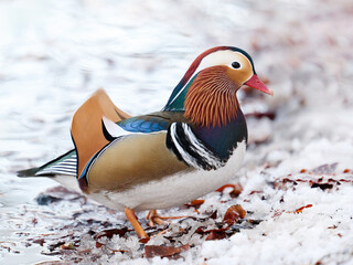 Mandarin duck (Aix galericulata)