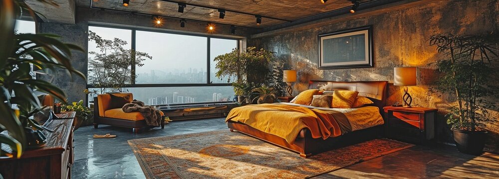 Bedroom layout for creative fengshui practice.