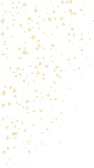 Gold sparkling star confetti.