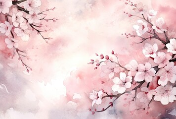 Obraz na płótnie Canvas Sakura cherry blossom background wallpaper