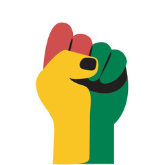 Fist black history freedom rights equality