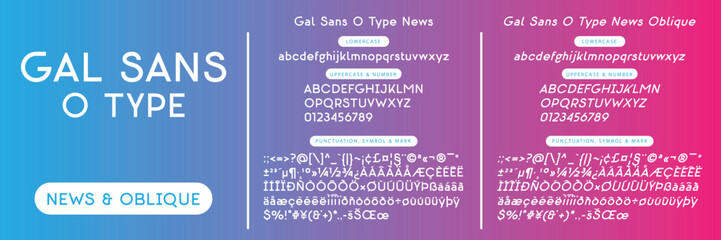 Gal Sans O Type: A Elegant Sans Serif, Clean, Dynamic, and Innovative Typeface for Modern Professionals